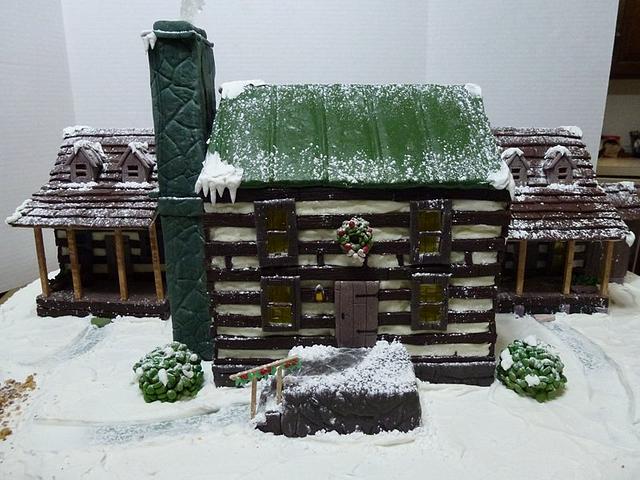 Meadowcroft Log Cabin Replica Cake By Chris Jones Cakesdecor