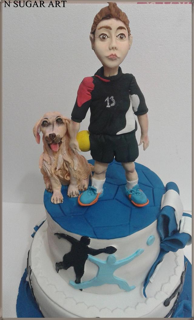 Handball Cake Cake By N Sugar Art Cakesdecor