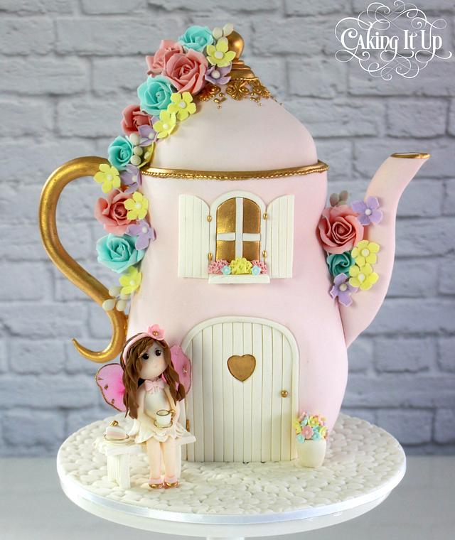 Fairy Tea Party Teapot Cake