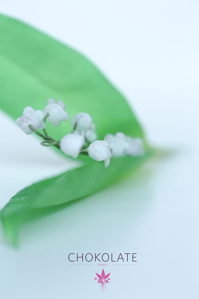 Wafer Paper Floral Art Lily Of The Valley Brin De Cakesdecor