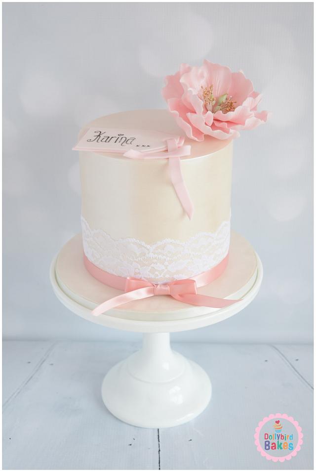 Elegant birthday cake - Decorated Cake by Radmila - CakesDecor