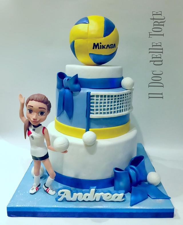 Volleyball cake - Cake by Davide Minetti - CakesDecor