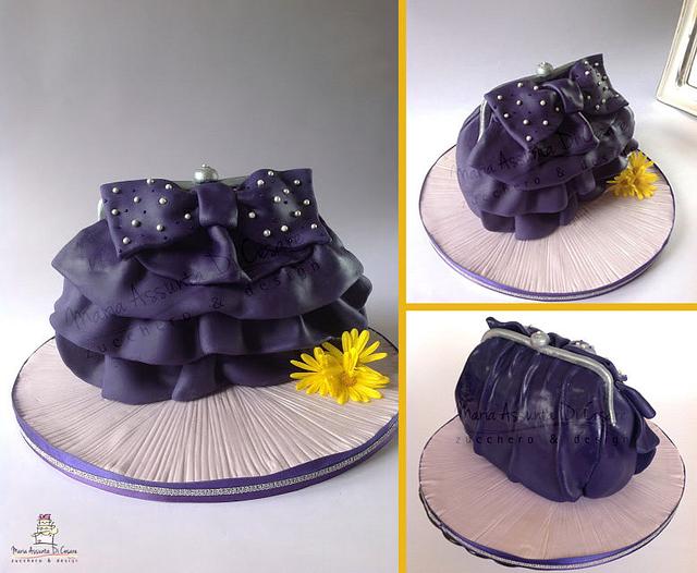 Clutch bag cake Decorated Cake by maria assunta di CakesDecor