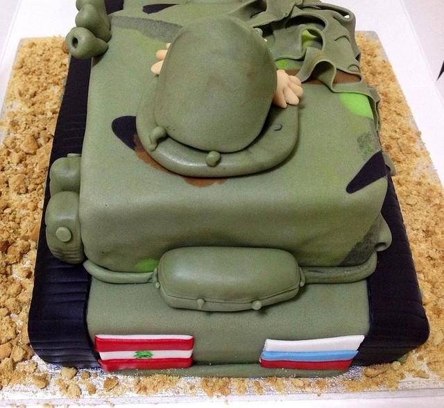 8th Birthday Army Tank Cake