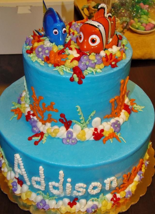 Nemo buttercream cake - Decorated Cake by Nancys Fancys - CakesDecor