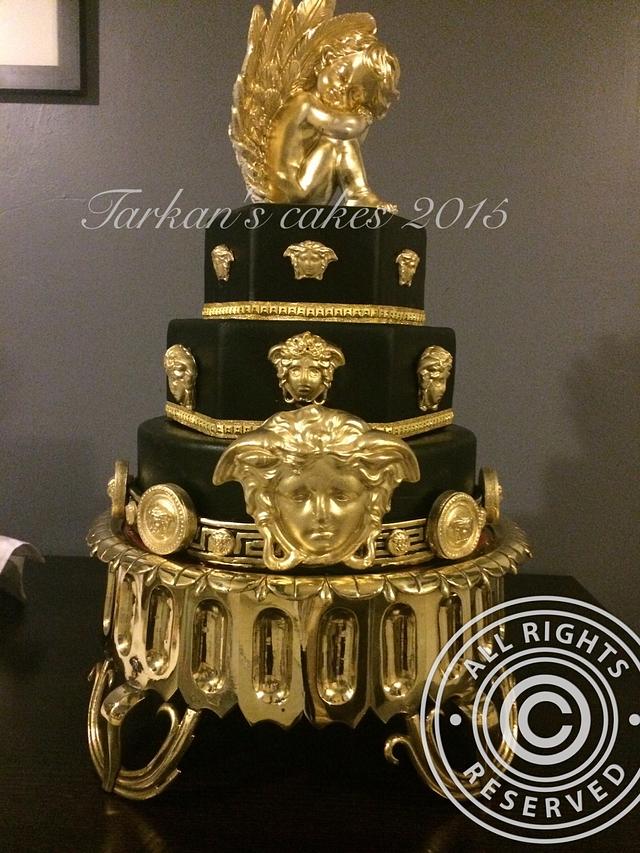 Versace Black Edible Cake Toppers – Cakecery