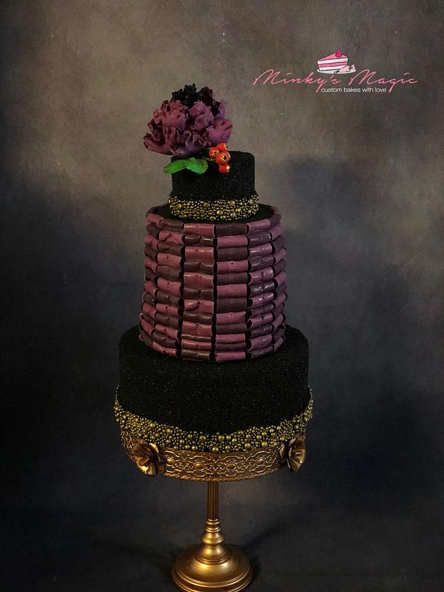 Burgundy Fantasy - Cake by Meenakshi (Minky's Magic) - CakesDecor