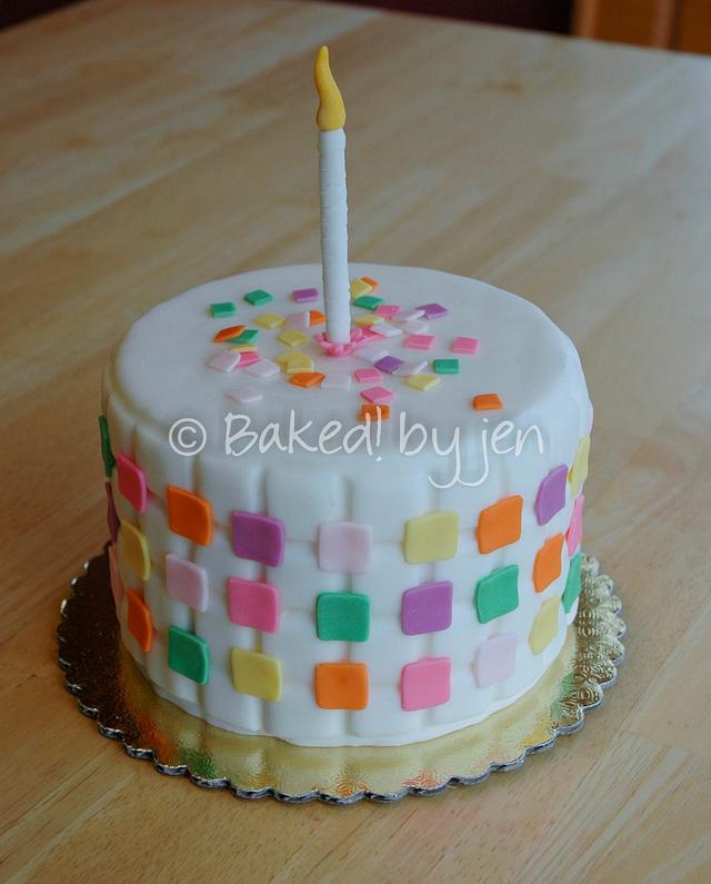 Confetti Cake Decorated Cake by Jen CakesDecor