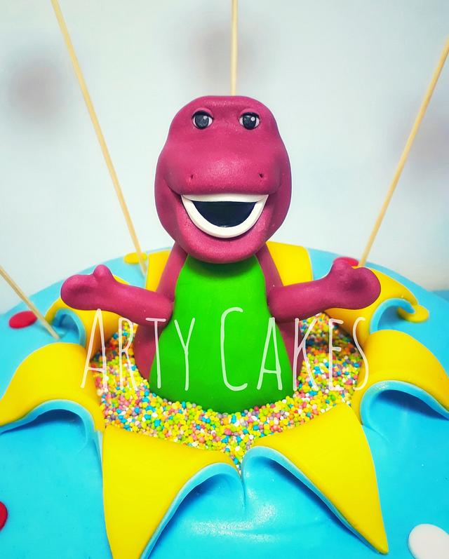 Barney Figure - Decorated Cake By Arty Cakes - Cakesdecor