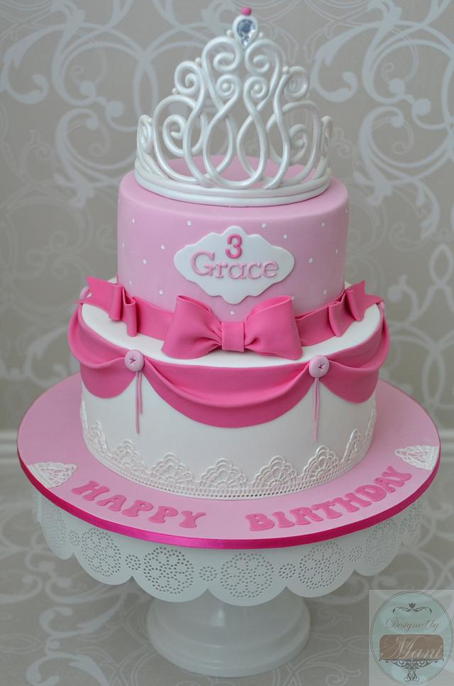 Gabbys Princess Barbie Doll Cake For Her 3Rd Birthday - CakeCentral.com