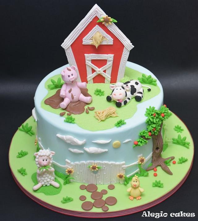 FARM CAKE - Decorated Cake by Alessandra Rainone - CakesDecor