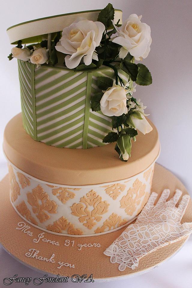 Hat boxes - Cake by Fancy Fondant WA - CakesDecor