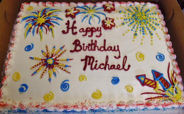 Buttercream Fireworks cake - Decorated Cake by Nancys - CakesDecor