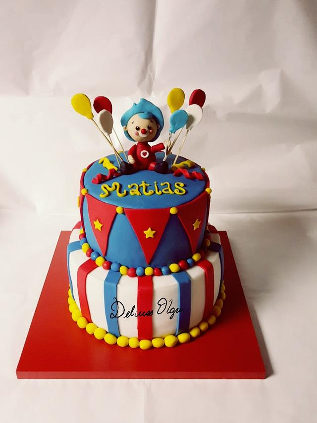 Payaso plin plin - Decorated Cake by OlguiCakes - CakesDecor