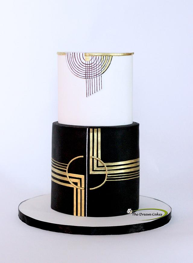 Classic Art Deco - Decorated Cake by Ashwini Sarabhai - CakesDecor