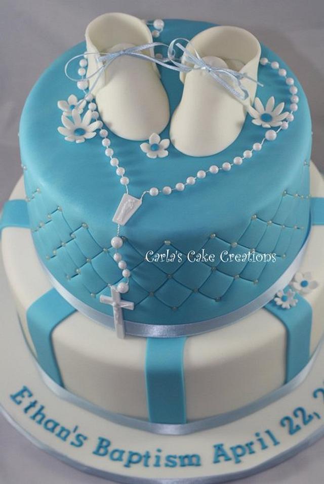 Baptism Cake Cake by Carla CakesDecor