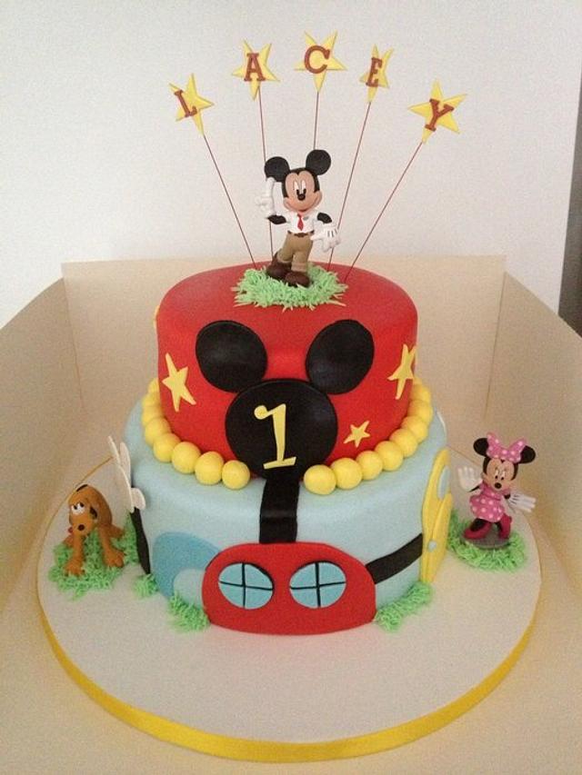 Mickeys clubhouse cake - Decorated Cake by Hjsweet - CakesDecor