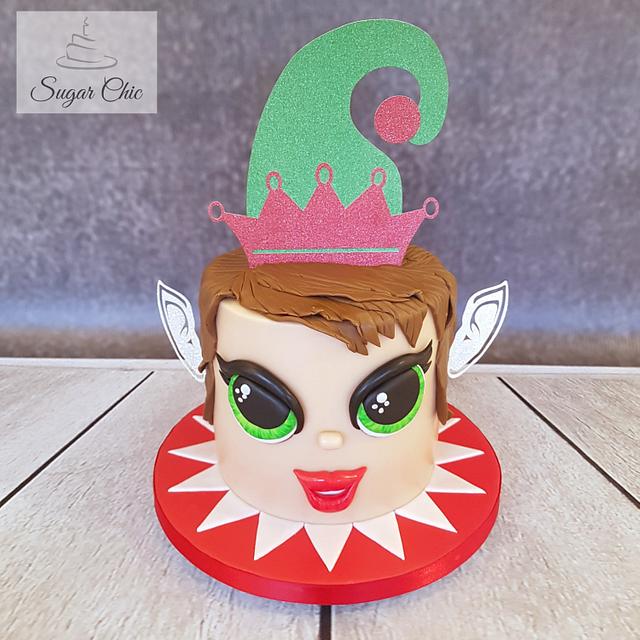 x Christmas Elf Cake x - Decorated Cake by Sugar Chic - CakesDecor