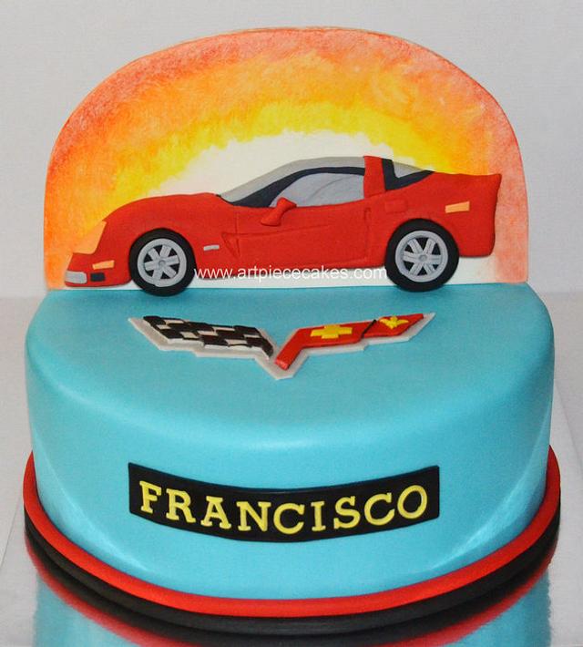 Corvette - Cake by Art Piece Cakes - CakesDecor