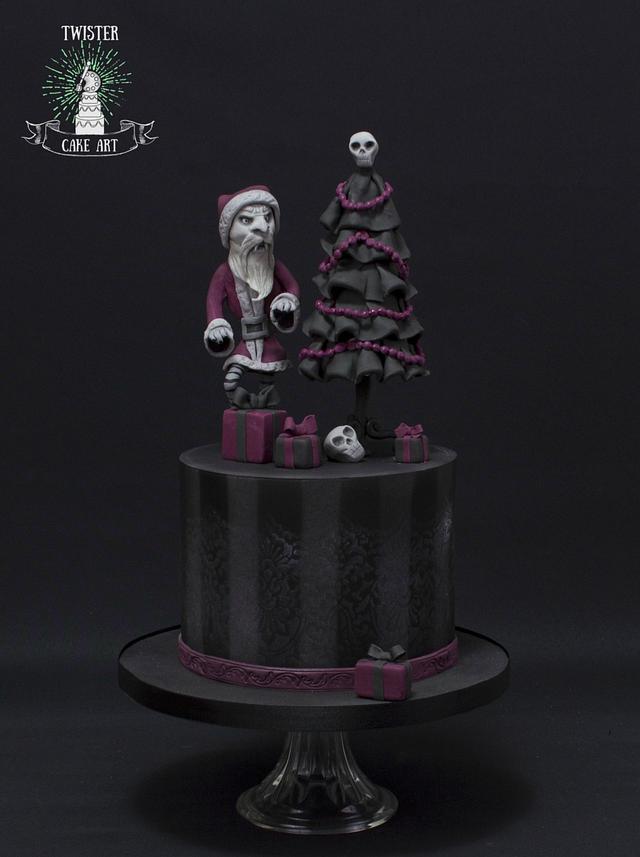 Gothic christmas cake - Cake by Twister Cake Art - CakesDecor