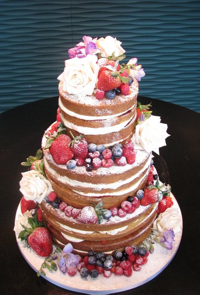 fruity any natural wedding cake - Cake by - CakesDecor