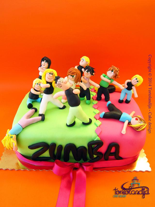 Zumba cake Decorated Cake by Tortolandija CakesDecor