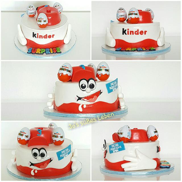 kinder Drip Surprise Theme Cake