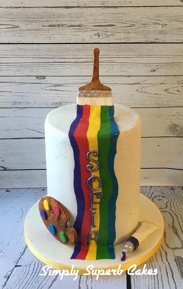 Artist Themed Cake - Cake by Simply Superb Cakes - CakesDecor