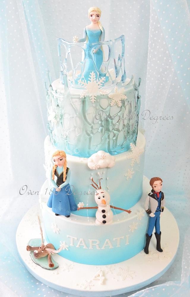 Frozen cake with a little flurry cloud Cake by Oven 180