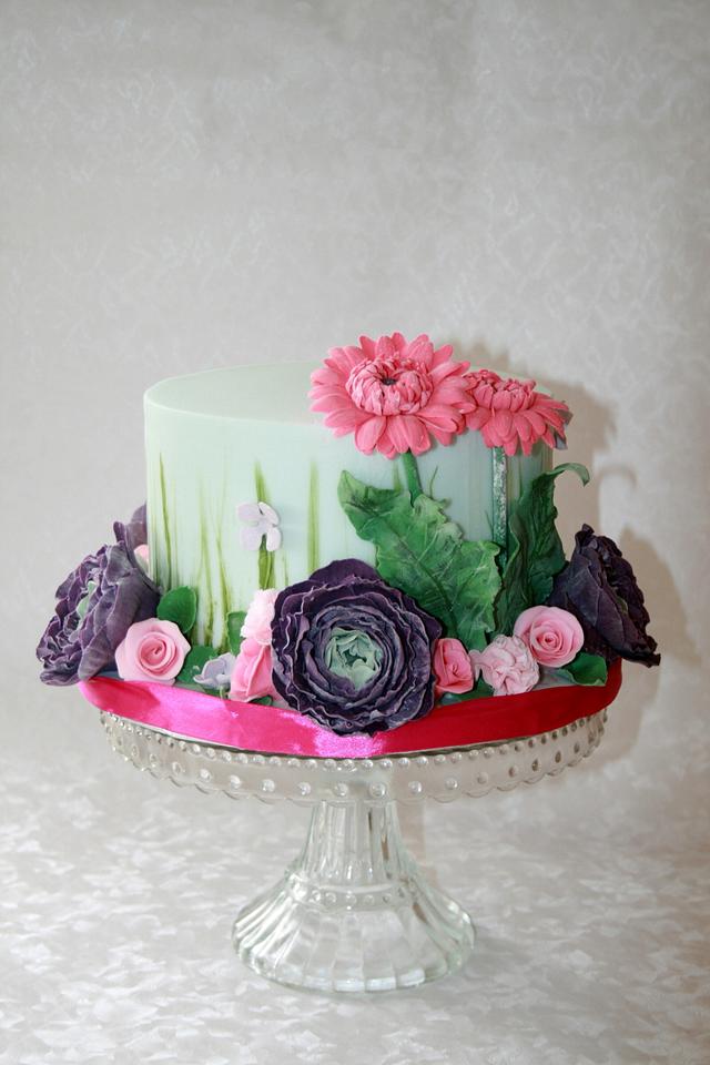 It's All About The Flowers - Decorated Cake By Alison Lee - CakesDecor