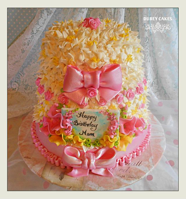 Happy Birthday Mom - cake by Bethann Dubey - CakesDecor