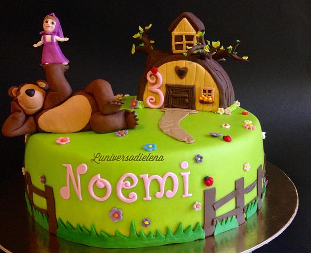 Masha and bear - Decorated Cake by Elena - CakesDecor