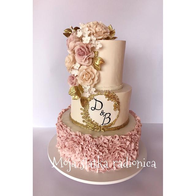 Wedding cake - Decorated Cake by Branka Vukcevic - CakesDecor