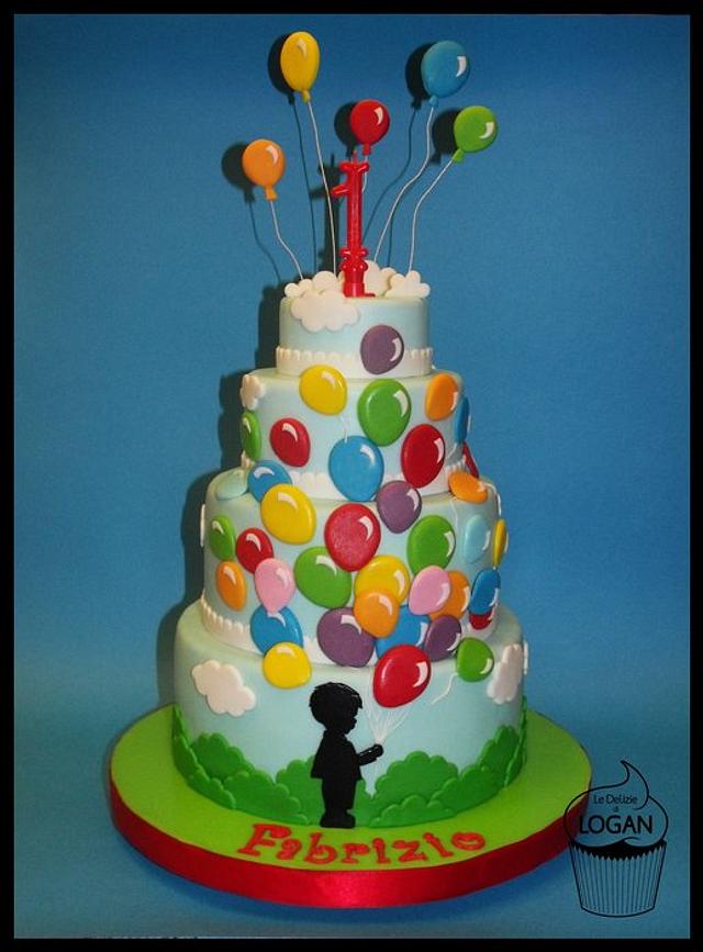 Cake with balloons  decorated cake by mariella  cakesdecor
