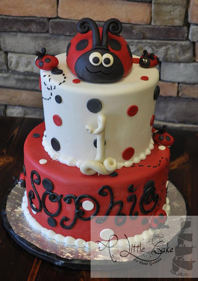 1st Birthday Ladybug Cake Cake By Leo Sciancalepore Cakesdecor