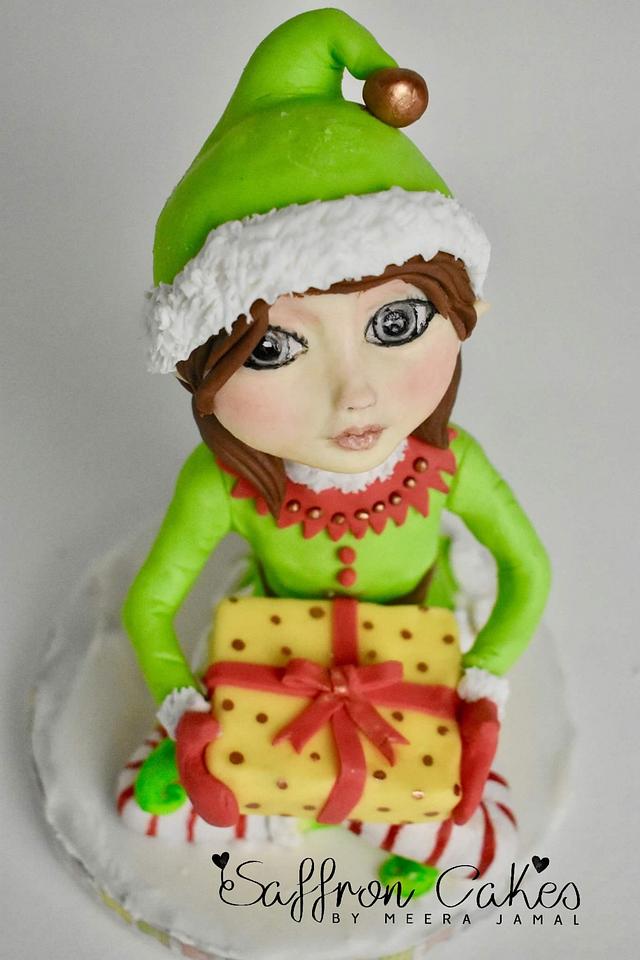 Christmas Elf - Decorated Cake by Meera - CakesDecor