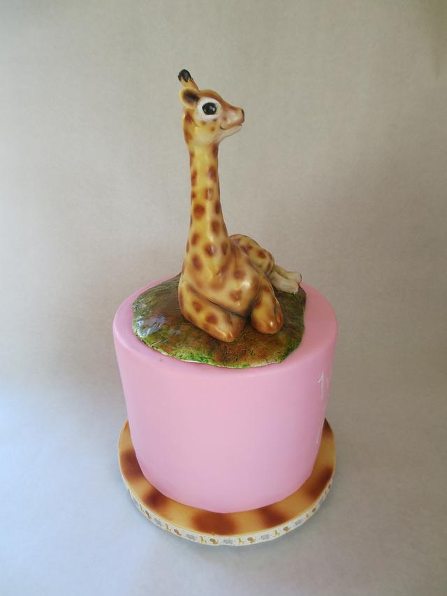 Giraffe Baby Shower Cake