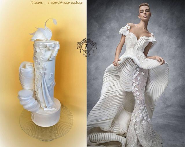 Couture Cakers International 2018 : "White Swan cake"