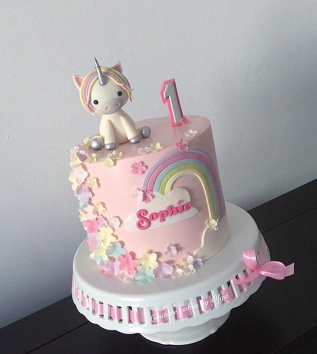 Babyunicorn cake by Couture cakes by Olga CakesDecor