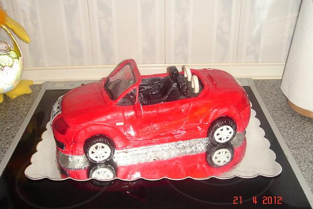 3D tårta Audi TT - Tartdekorationer.com