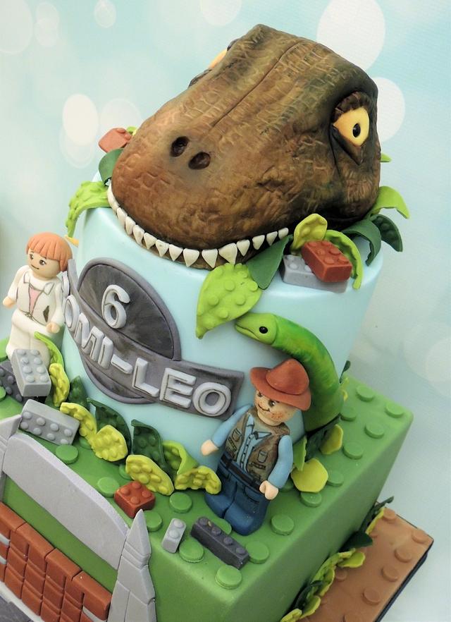Lego Jurassic World Cake
