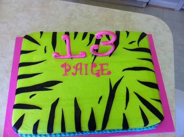 Zebra Cake--Inside cake is zebra as well