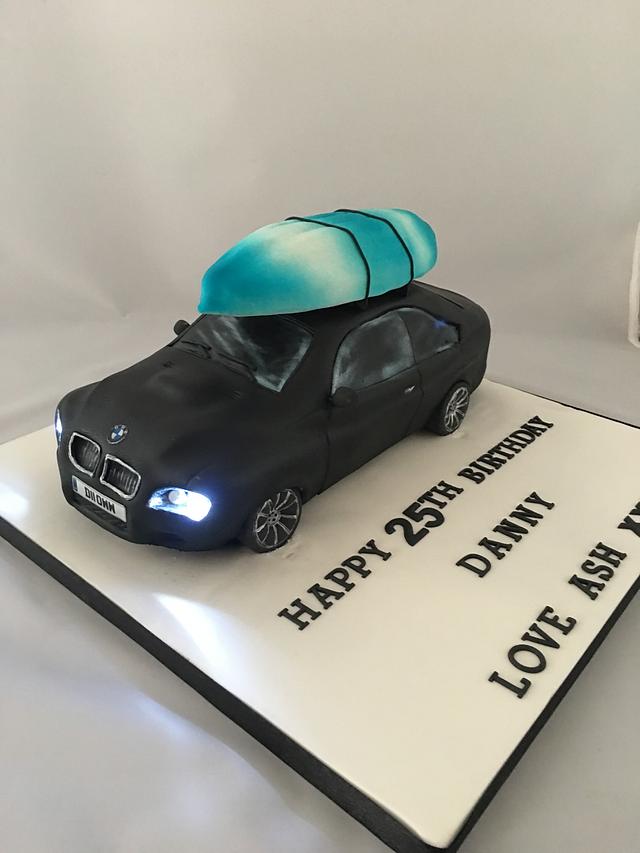 BMW/Car themed cake for a 7th birthday party. Vanilla cake filled with... |  TikTok