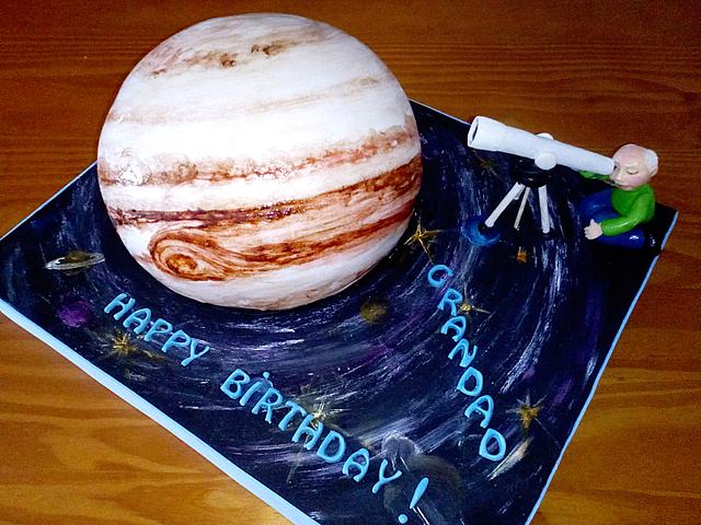 Planet Jupiter Cake