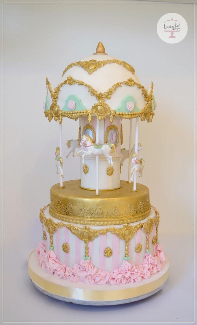 Carrusel Cake - Decorated Cake by Evangeline.Cakes - CakesDecor