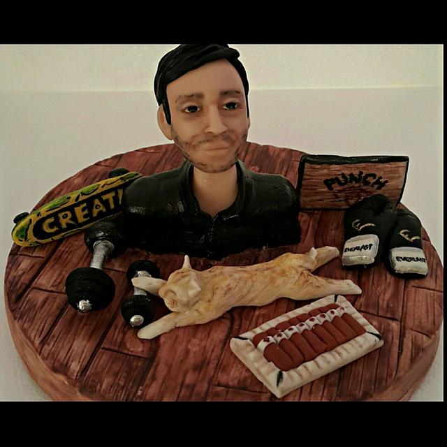 Sugarpaste Modelling Decorated Cake by aslibult CakesDecor