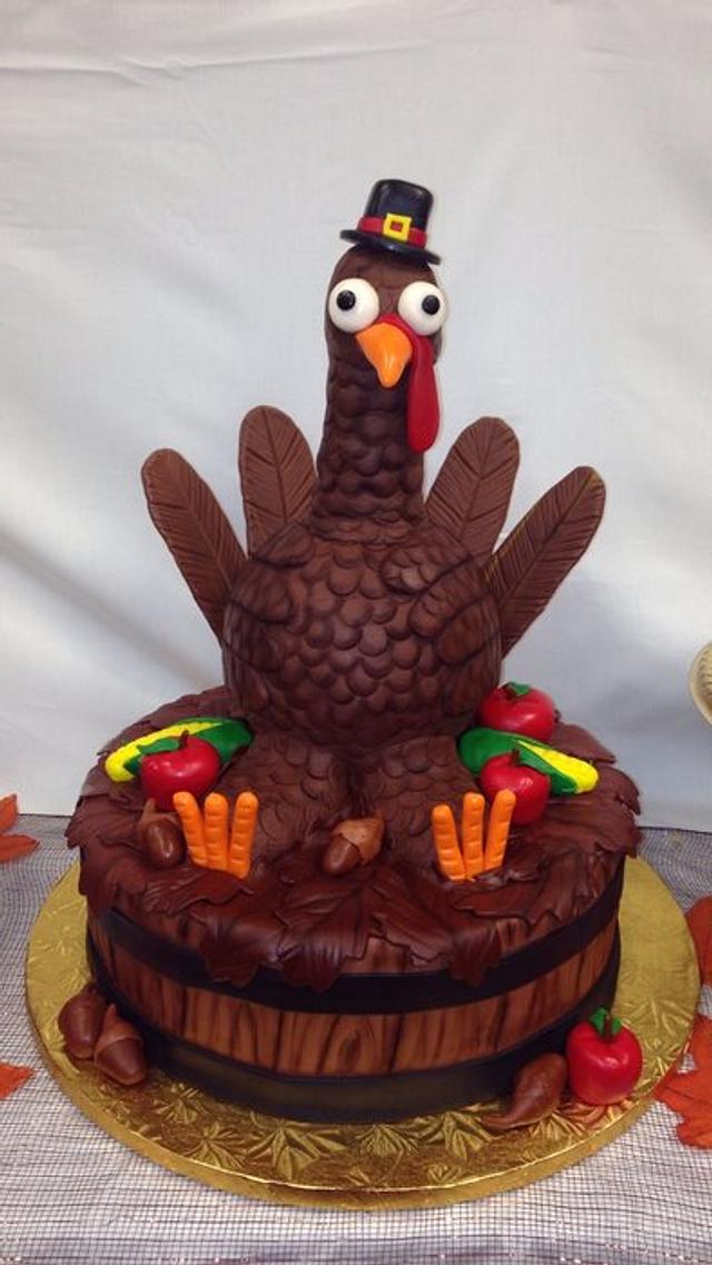 Turkey cake - Decorated Cake by Crystal seaman - CakesDecor
