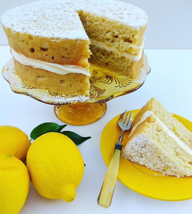 Zesty Vegan Lemon Cake Decorated Cake by The Rosehip CakesDecor