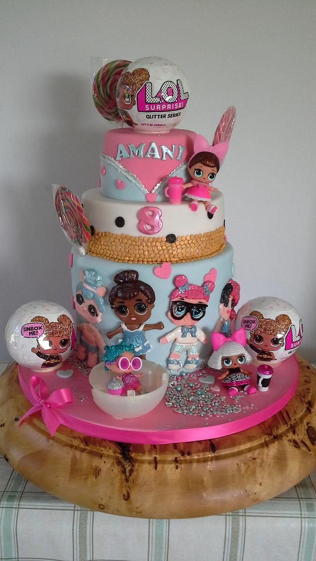 Lol doll cake - Decorated Cake by milkmade - CakesDecor