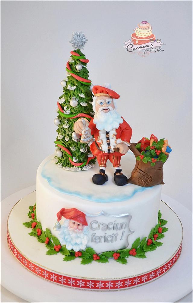 Christmas cake - Decorated Cake by Carmen Iordache - CakesDecor